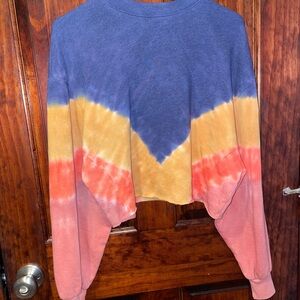 PINK Victoria's Secret Tie-dye Sweatshirt Crew Neck XS Womens